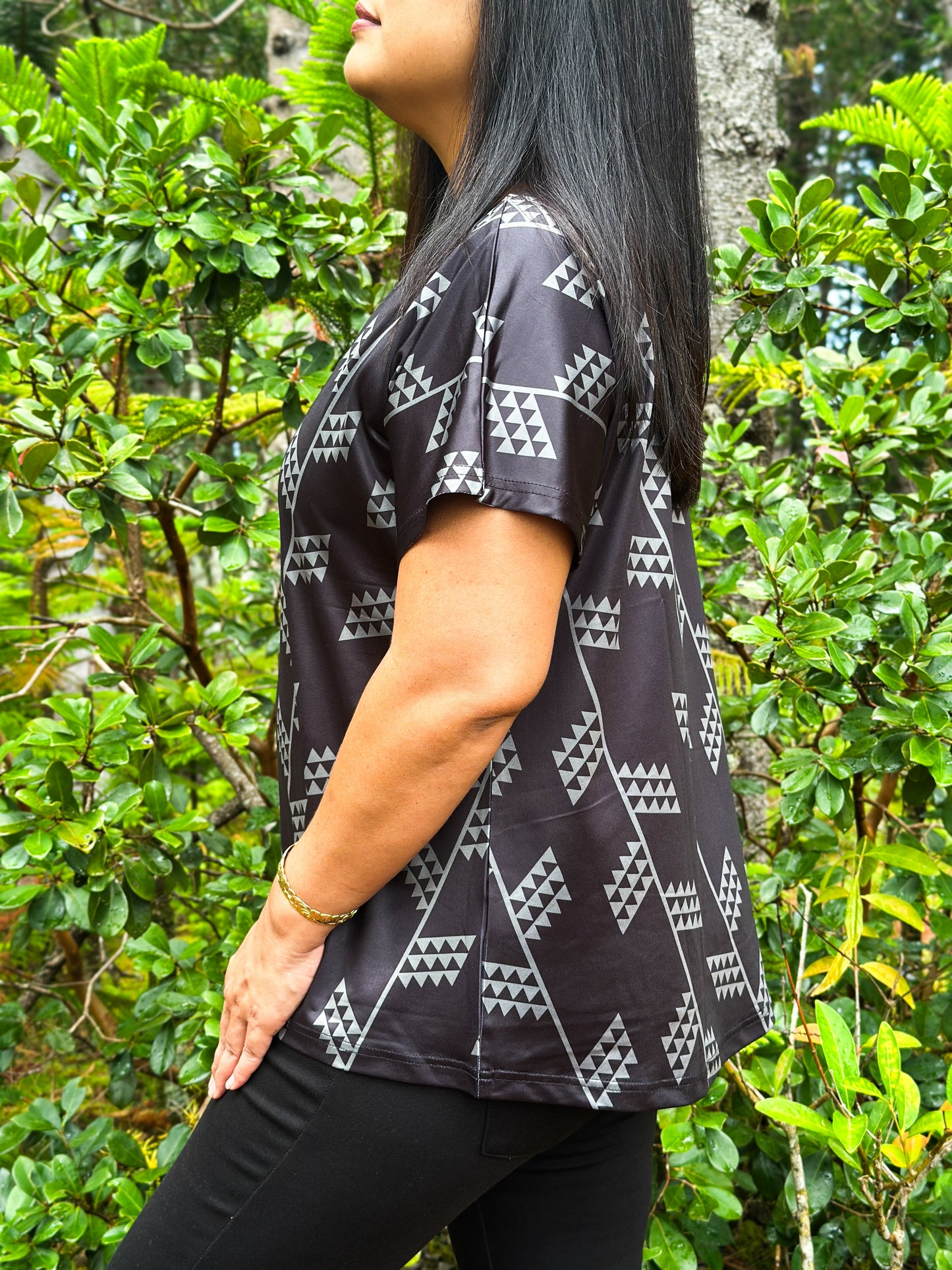 Nanea Top - Maile Black
