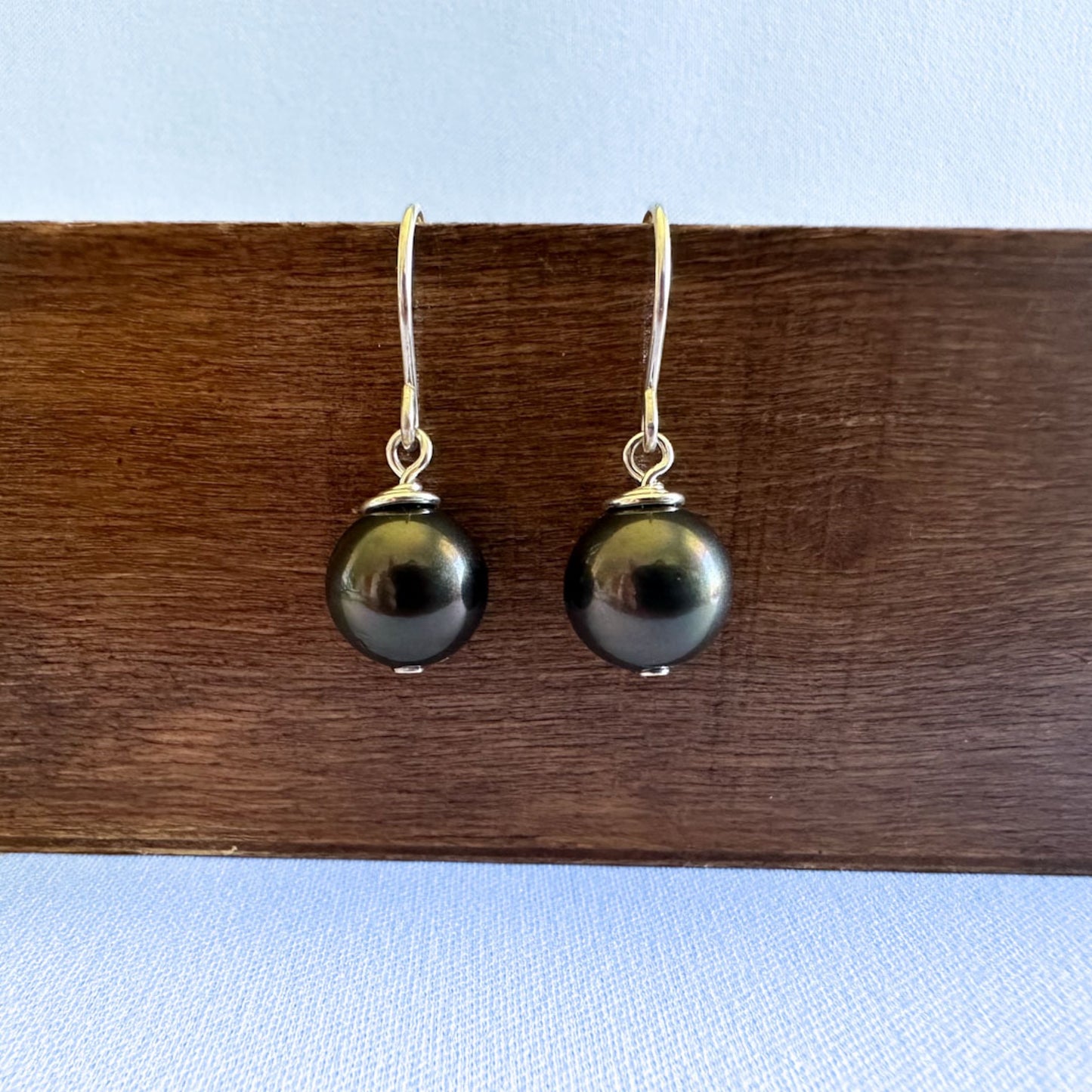 Silver Pearl Drop Earring