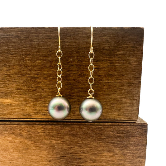 Keala Earring - Silver Peacock