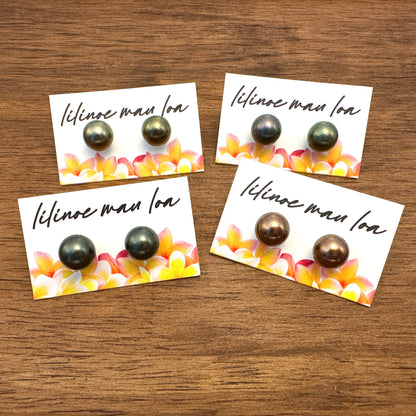 8mm Shell Pearl Studs
