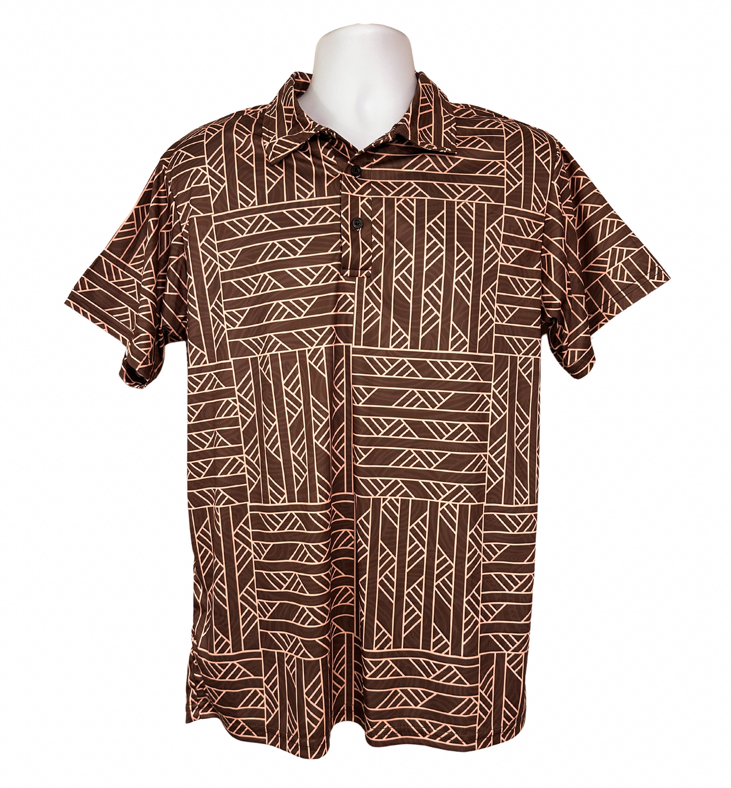 Polihale Men's Polo - Brown