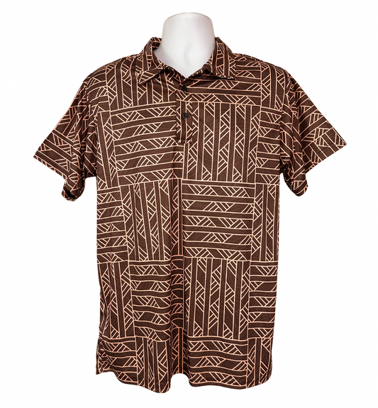 Polihale Men's Polo - Brown