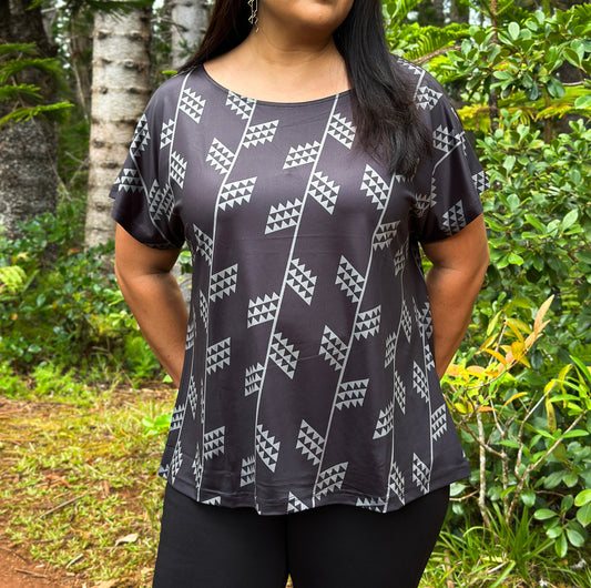 Nanea Top - Maile Black