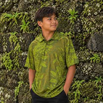 Youth Kokeʻe Polo - Green