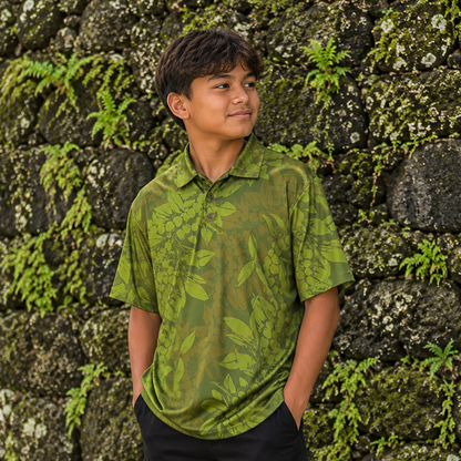 Youth Kokeʻe Polo - Green